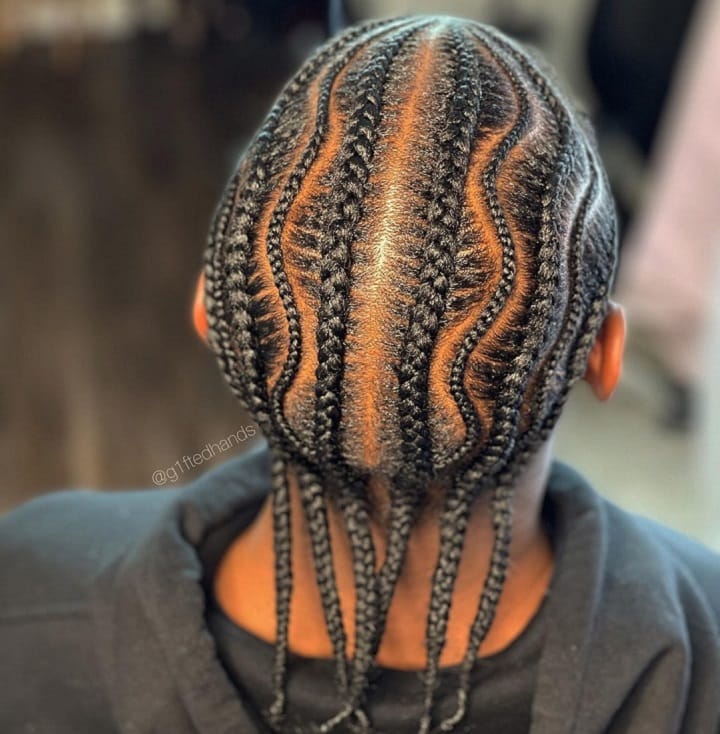 Intricate Cornrows Protective Haircut 