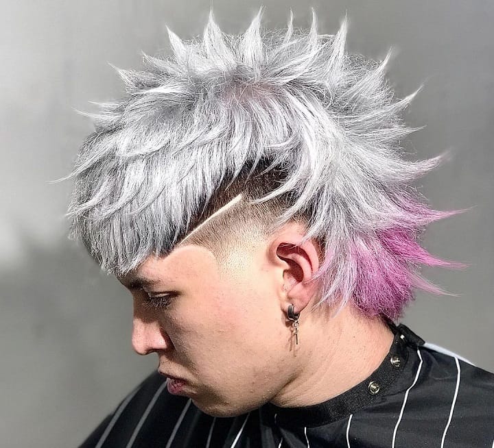 Messy Dyed Mullet 