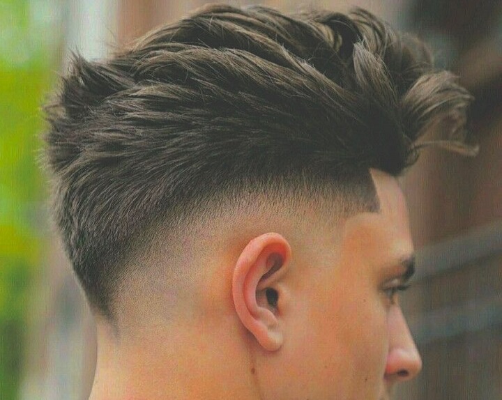 Mid Quiffmedium hair side fade
medium hair with fade
medium length fade haircut
