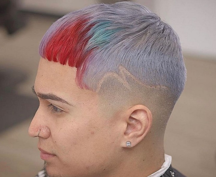 Multicolor Dyed Haircut
