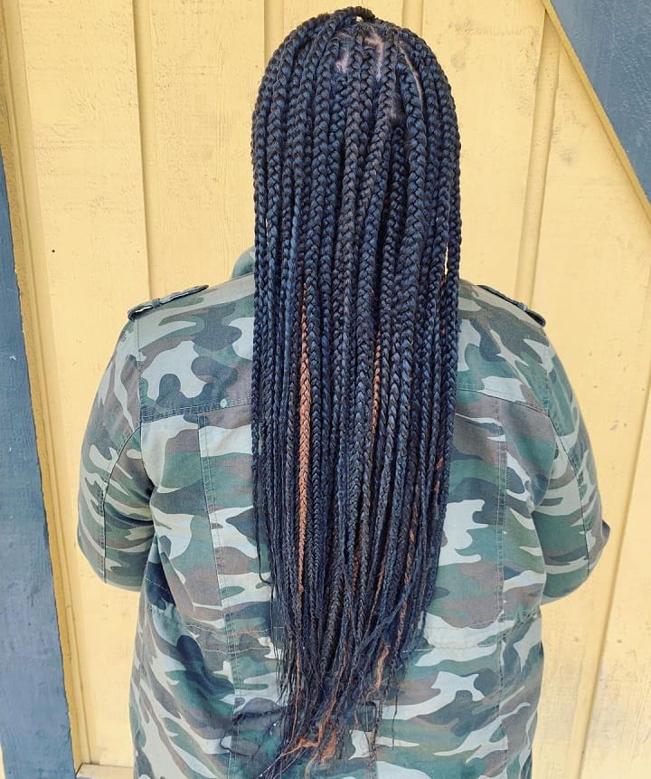 Single Braids With Added Length 