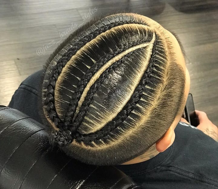 Tapered Man Bun Protective Hairstyle