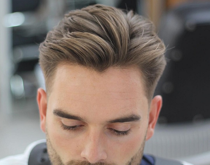 Two Block Comb Overhair styles for guys with big foreheads men's haircuts for large foreheads hairstyles for big forehead male 