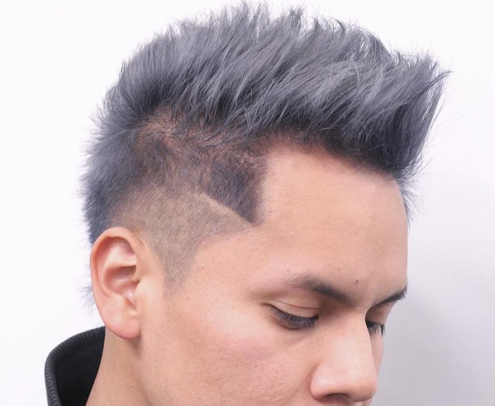 Two Level Fade Spiky Haircuts Men