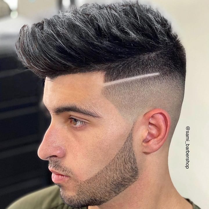 Quiff Undercut Line And Highlights