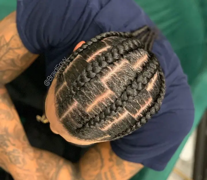 Box Braids With Undercut high top fade braids styles
man hair style plat
men braided hair
