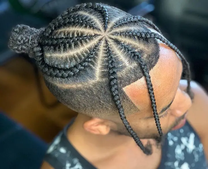 Braided Male Buns