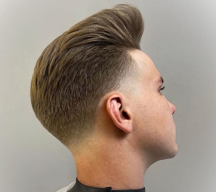 Comb Over Taper Hairstyle