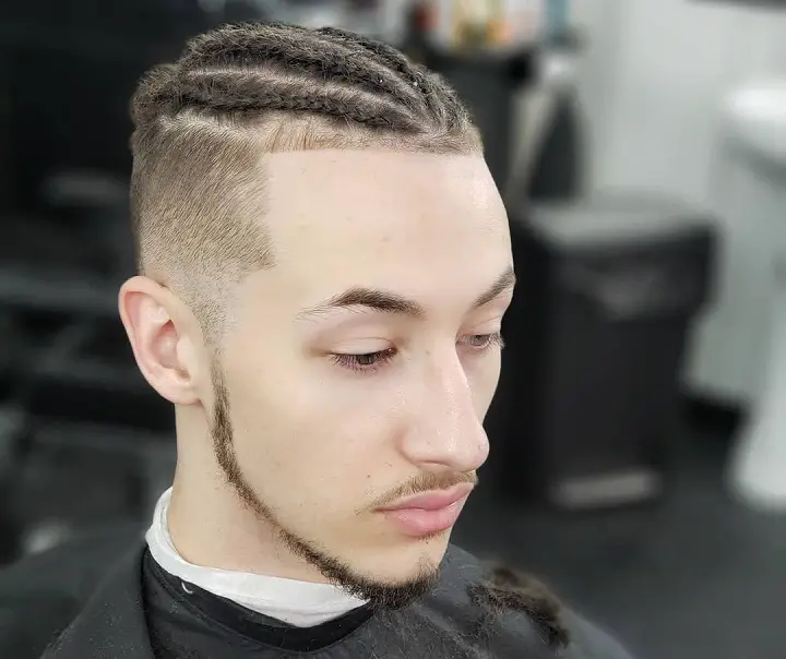 Cornrows With Fade plant hair style for man
quick braids for men
braided hair men
