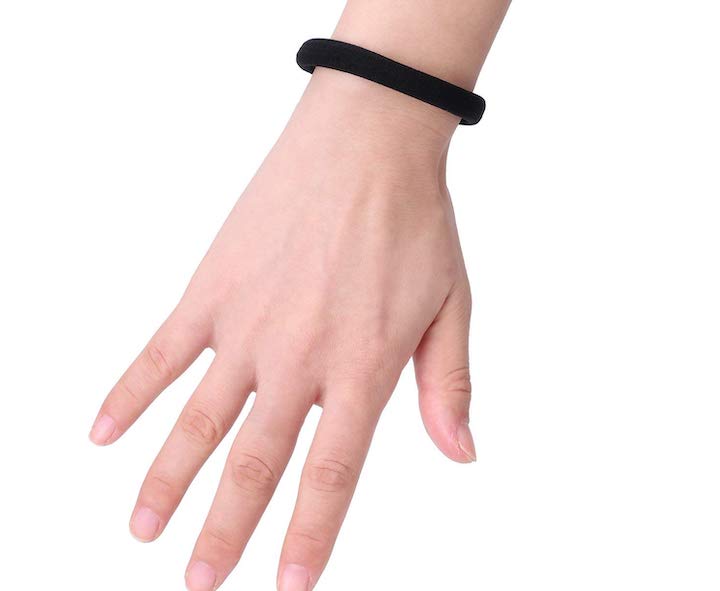 Hand With Black Hair Tie