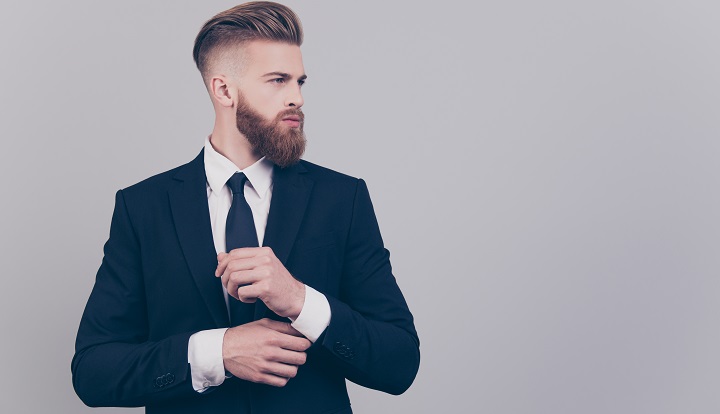 Elegant Bearded Man in a Tux 