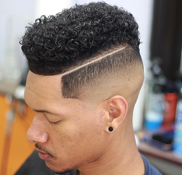 Pompadour Tight Perm Haricut 