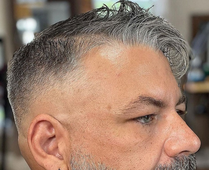 Side Part Older Men's Hairstyles for Thinning Hair