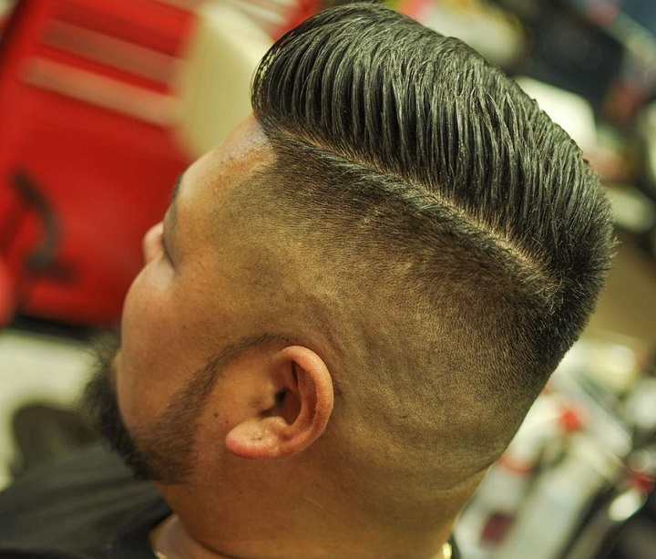 Skin Fade Side Pomp