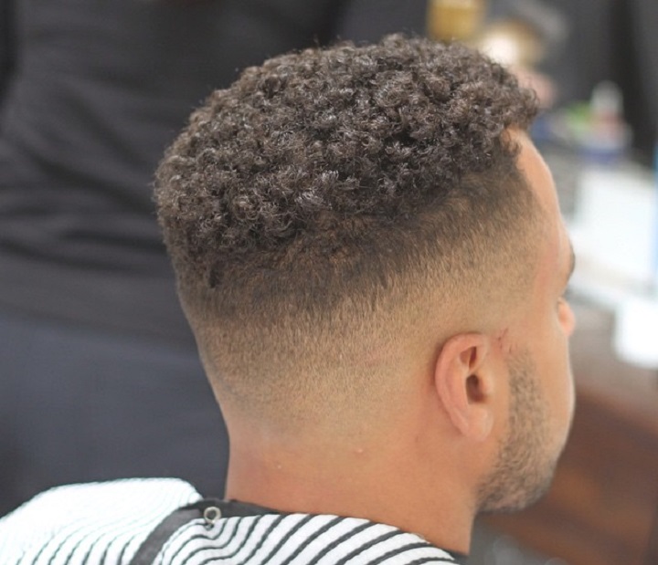 Taper Fade Tight Perm Haricut 