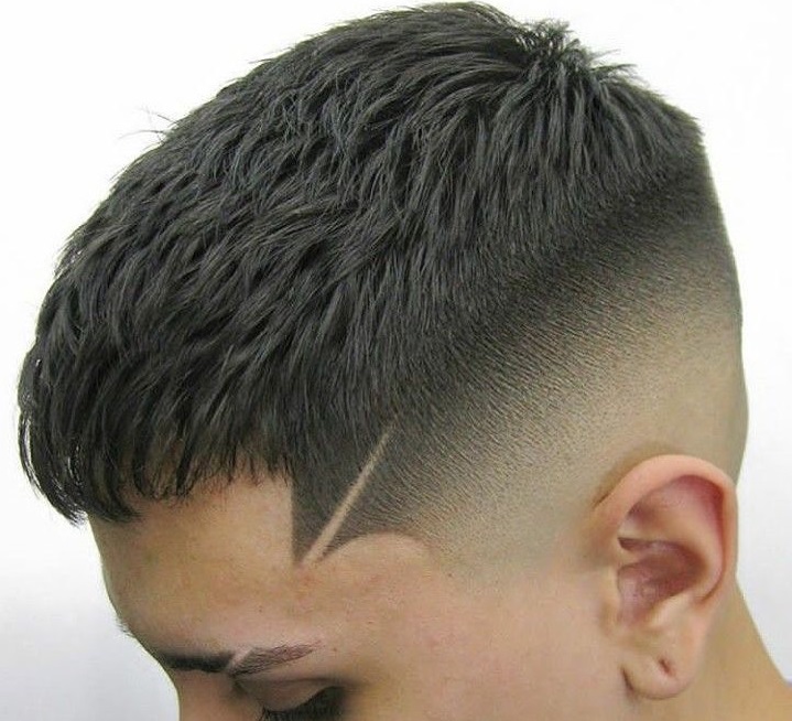 Temple Haircut Line Designfade haircut with design on the side
fade with 2 lines on the side
fade with line haircut
