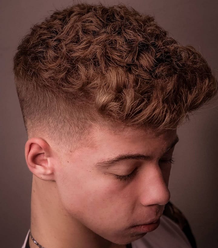 Textured Curly Top Haircut 