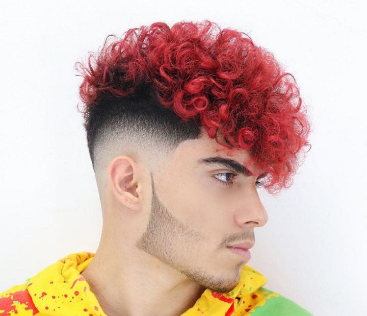 Man With Tight Perm Hairstyle