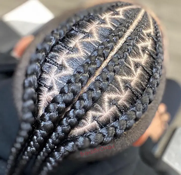 Zig Zag Stitchedmens hair braid designs
mens simple braids
zig zag braids for guys
