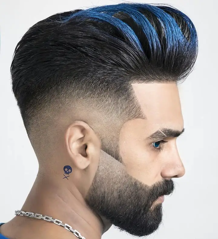 Blue Top With Undercut 