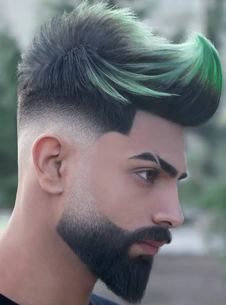 Green Dyed Faux Hawk