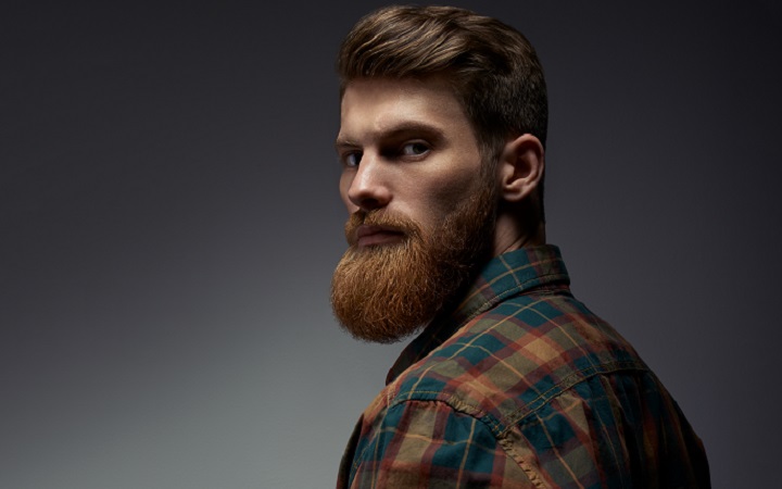 Man With Shaped Ginger Beard