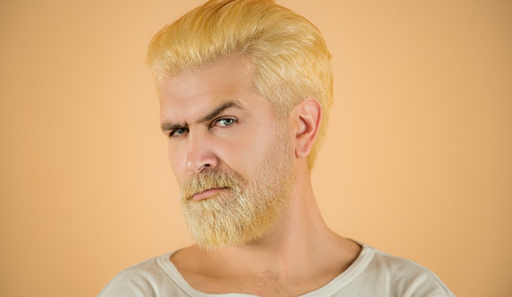 Man With Blond Beard and Hair