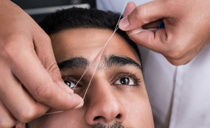 Plucking Men's Monobrow