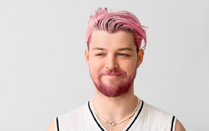 Men With Pink Hair and Beard