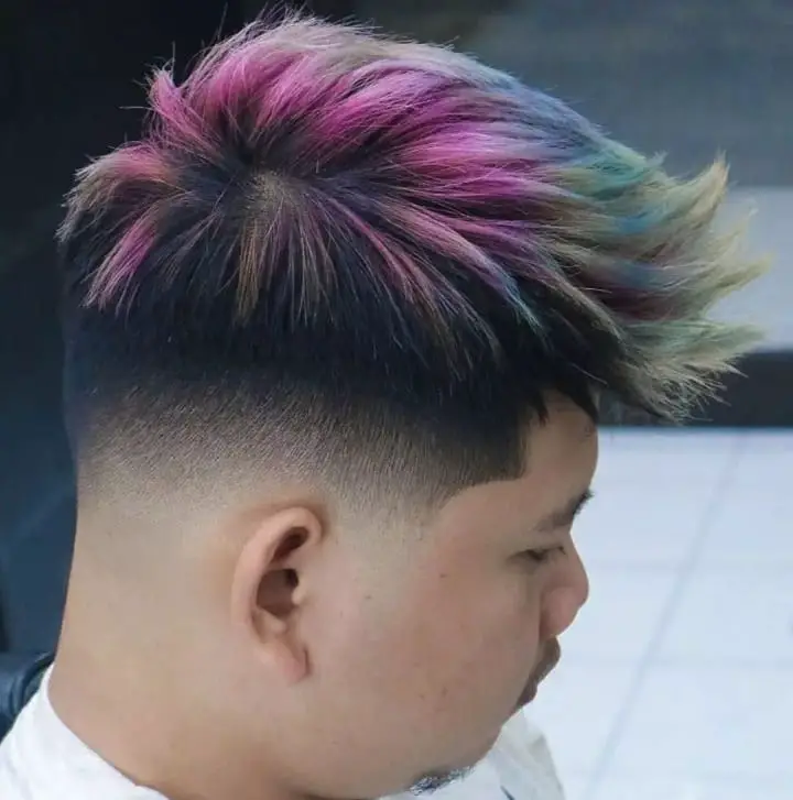 Multicolored Highlights Quiff