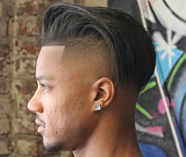 Side Shaved long hair under cut long hair undercut styles for men long hairstyles for men 