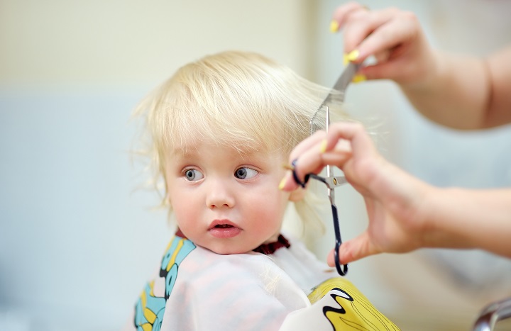 Cutting Blonde's Baby Hair