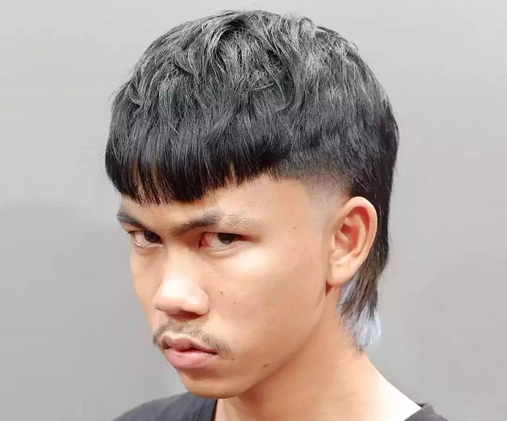 Edgy Mullet With Bangs 