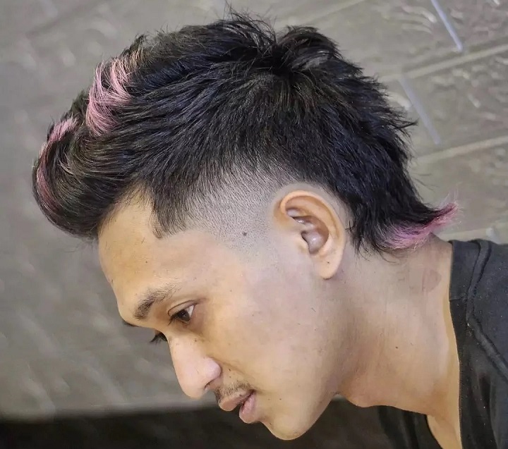 Edgy Mullet With Pompadour 