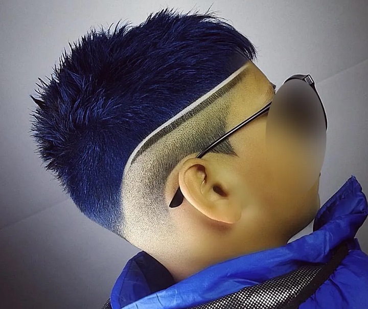 Boy's Fade Design And Spiky
