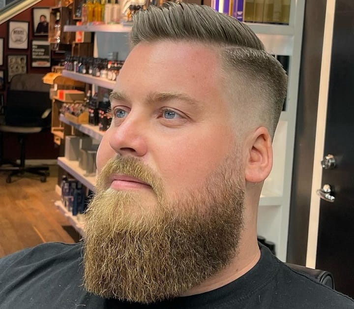 Fade With Long And Full Beard 