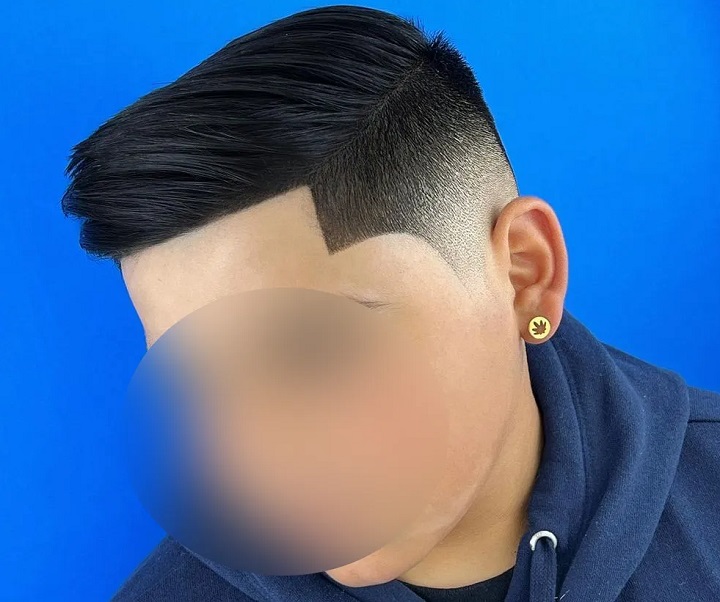 High Fade Comb Over 