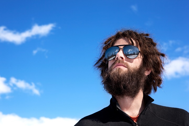 Man With Messy Hair And Beard