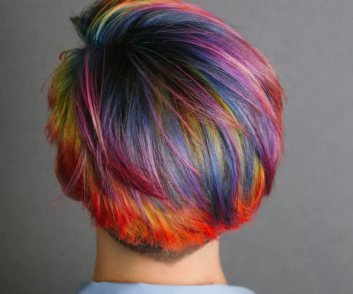 Rainbow Colored Hair