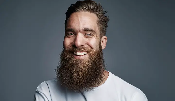 Smiling Man With a Long Full Beard