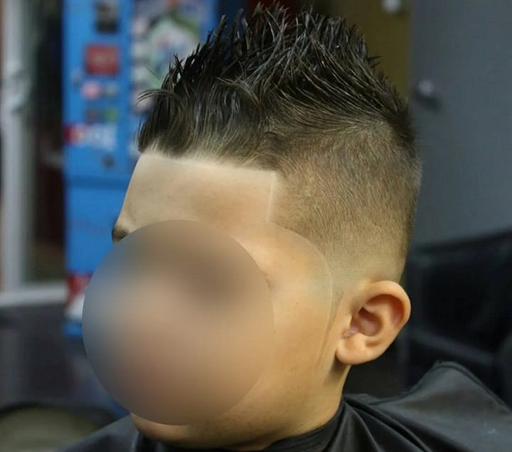 Spiked Fade Boys Haircut