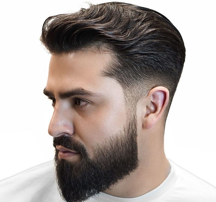 Tapered Hairstyle With a Textured Quiff Styling