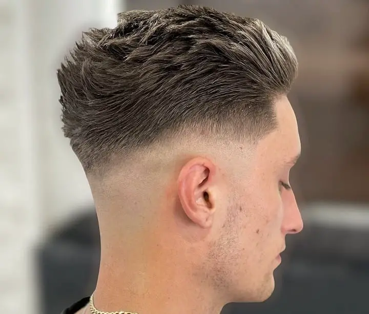 Bald Fade And Ducktail Top