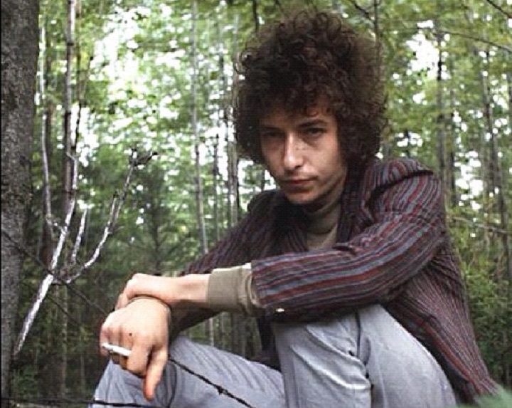 Bob Dylan With a Messy Curly Hair