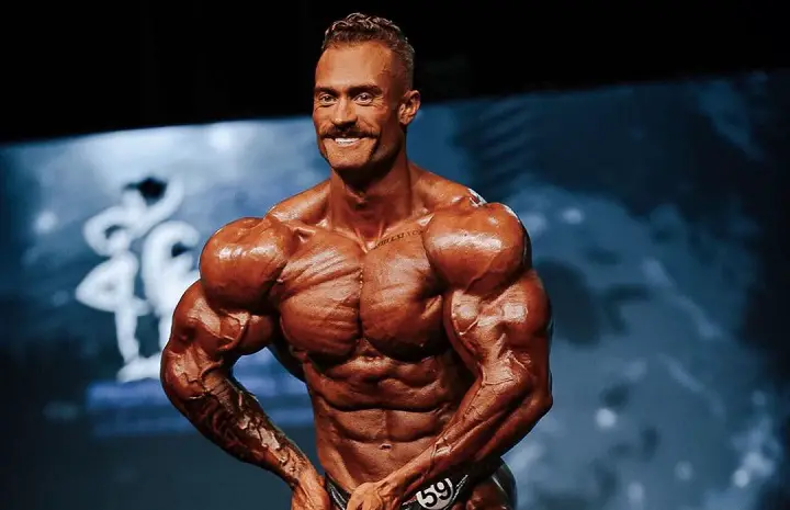 Chris Bumstead With a Tootbrush Mustache