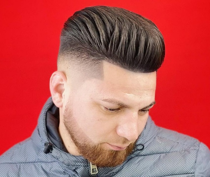 Classy Comb Over Pomp Haircut