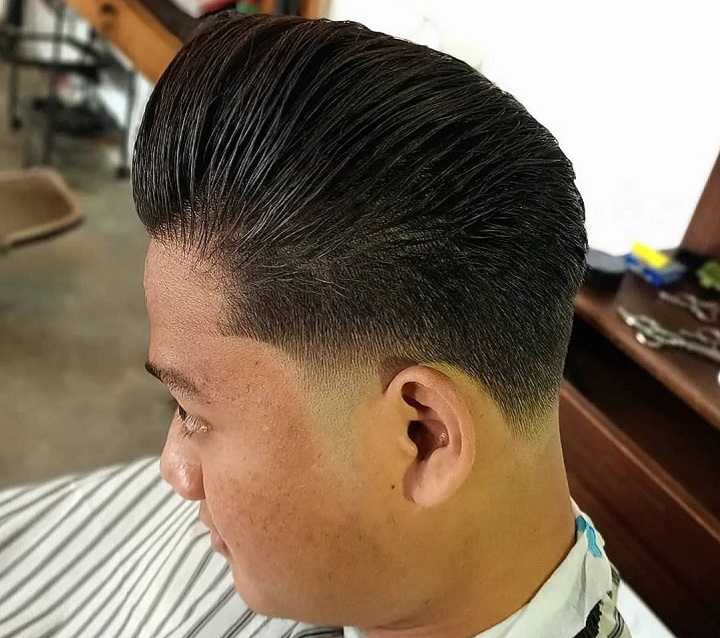 Comb Over Pomp Hairstyle