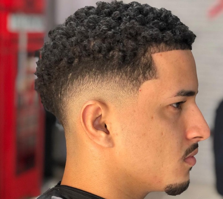 Drop Fade And Curly Top