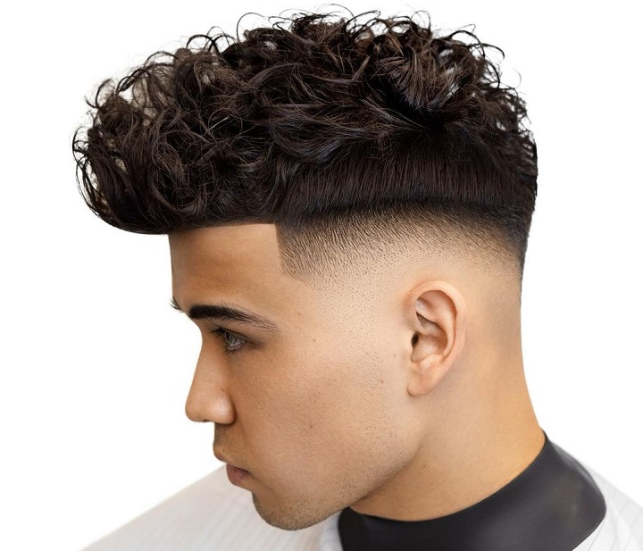 Drop Fade With Curls 