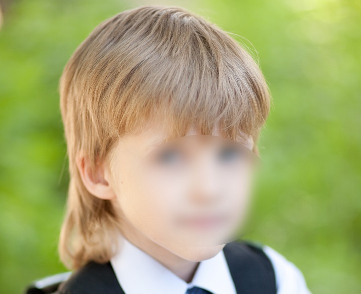 Kid’s Classic 80’s Mullet 
toddler mullet curly
little boy mullet haircuts
child mullet
